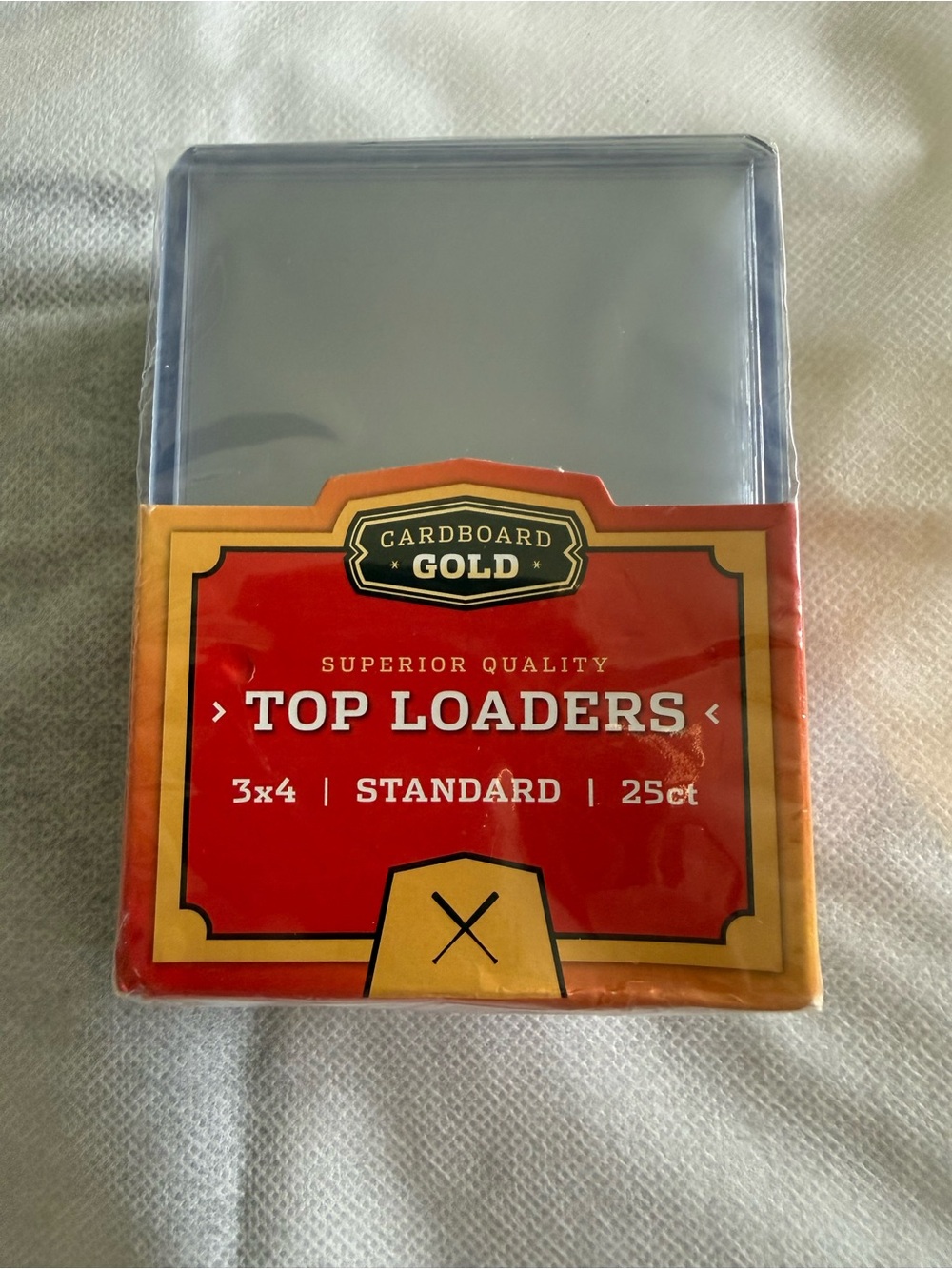 Cardboard Gold Top Loaders 3x4 Clear Sleeves (25ct)
